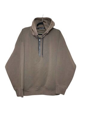 Jil Sander +J X Uniqlo Brown Hoodie Sweater Jacket XL Zip Relaxed Fit Sweatshirt